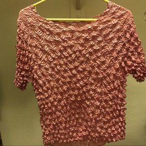Pink crinkle shirt